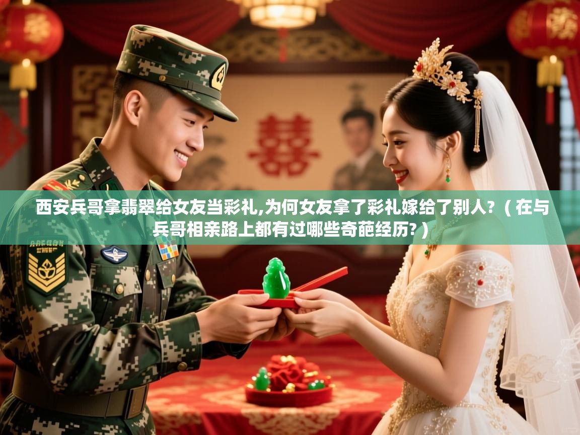  西安兵哥拿翡翠给女友当彩礼,为何女友拿了彩礼嫁给了别人?  ( 在与兵哥相亲路上都有过哪些奇葩经历? )