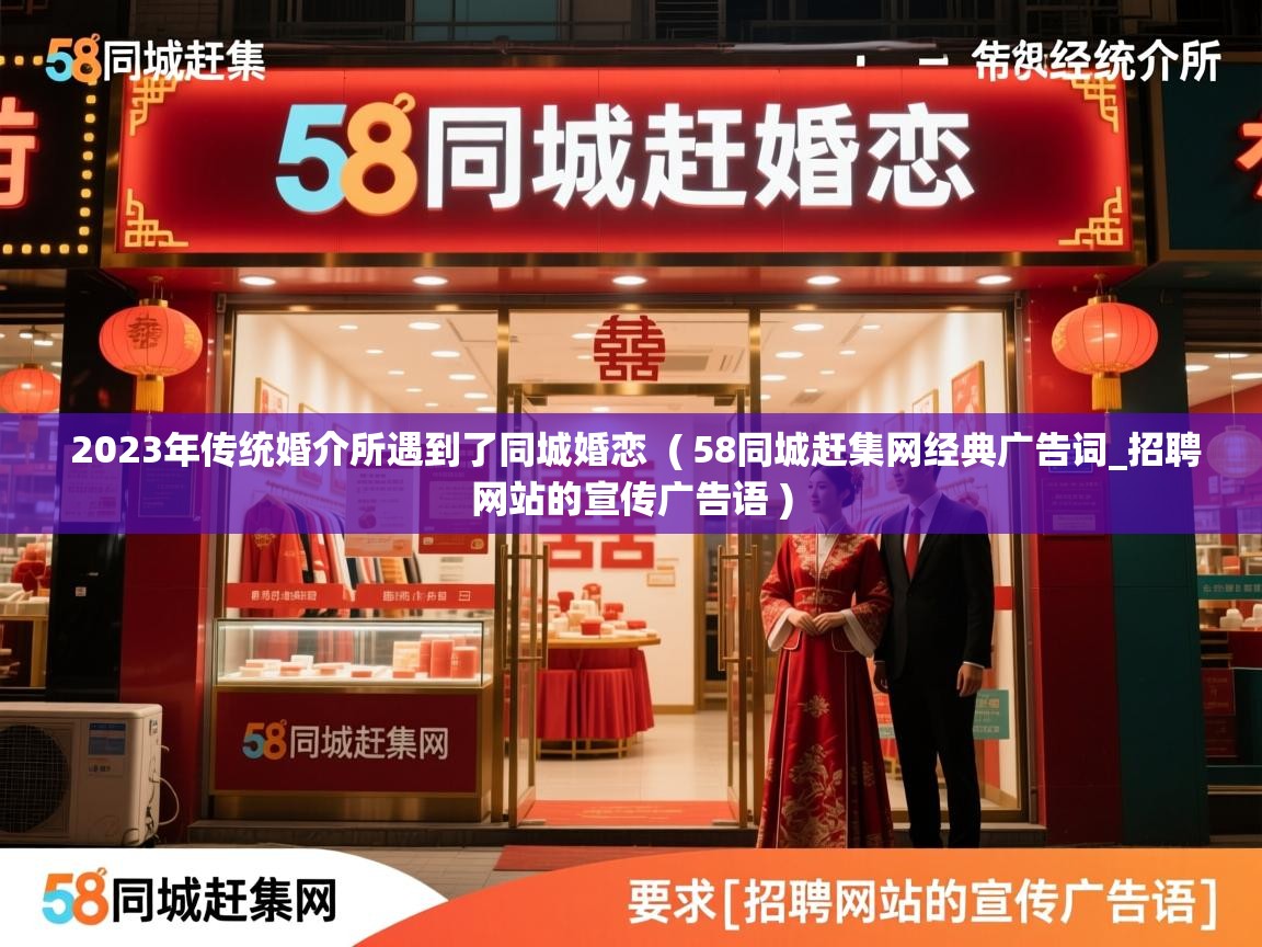 2023年传统婚介所遇到了同城婚恋  ( 58同城赶集网经典广告词_招聘网站的宣传广告语 )