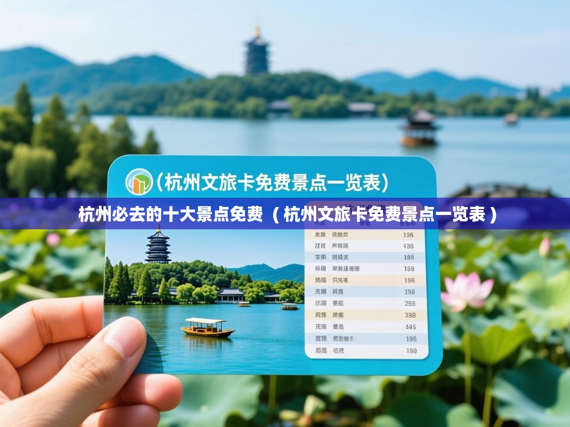  杭州必去的十大景点免费  ( 杭州文旅卡免费景点一览表 )