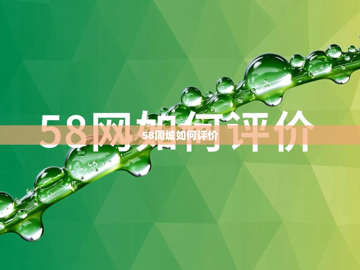  58同城如何评价 