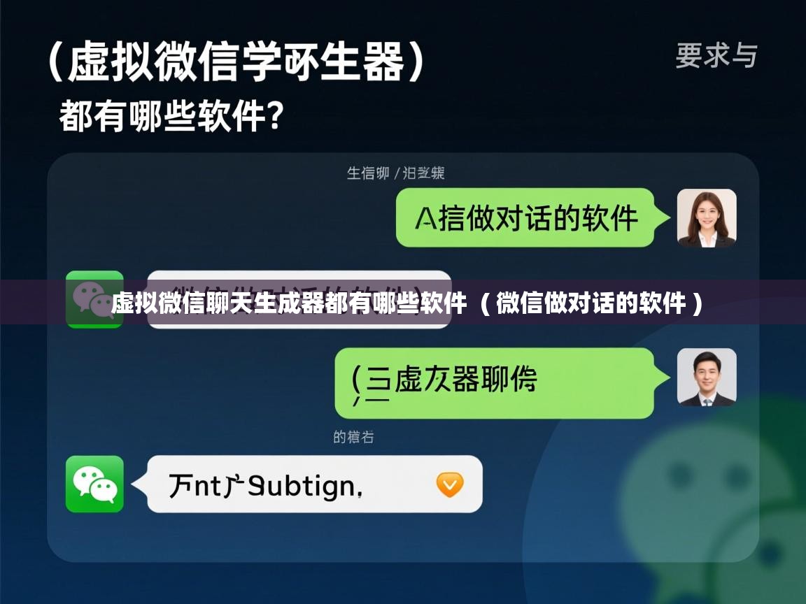  虚拟微信聊天生成器都有哪些软件  ( 微信做对话的软件 )