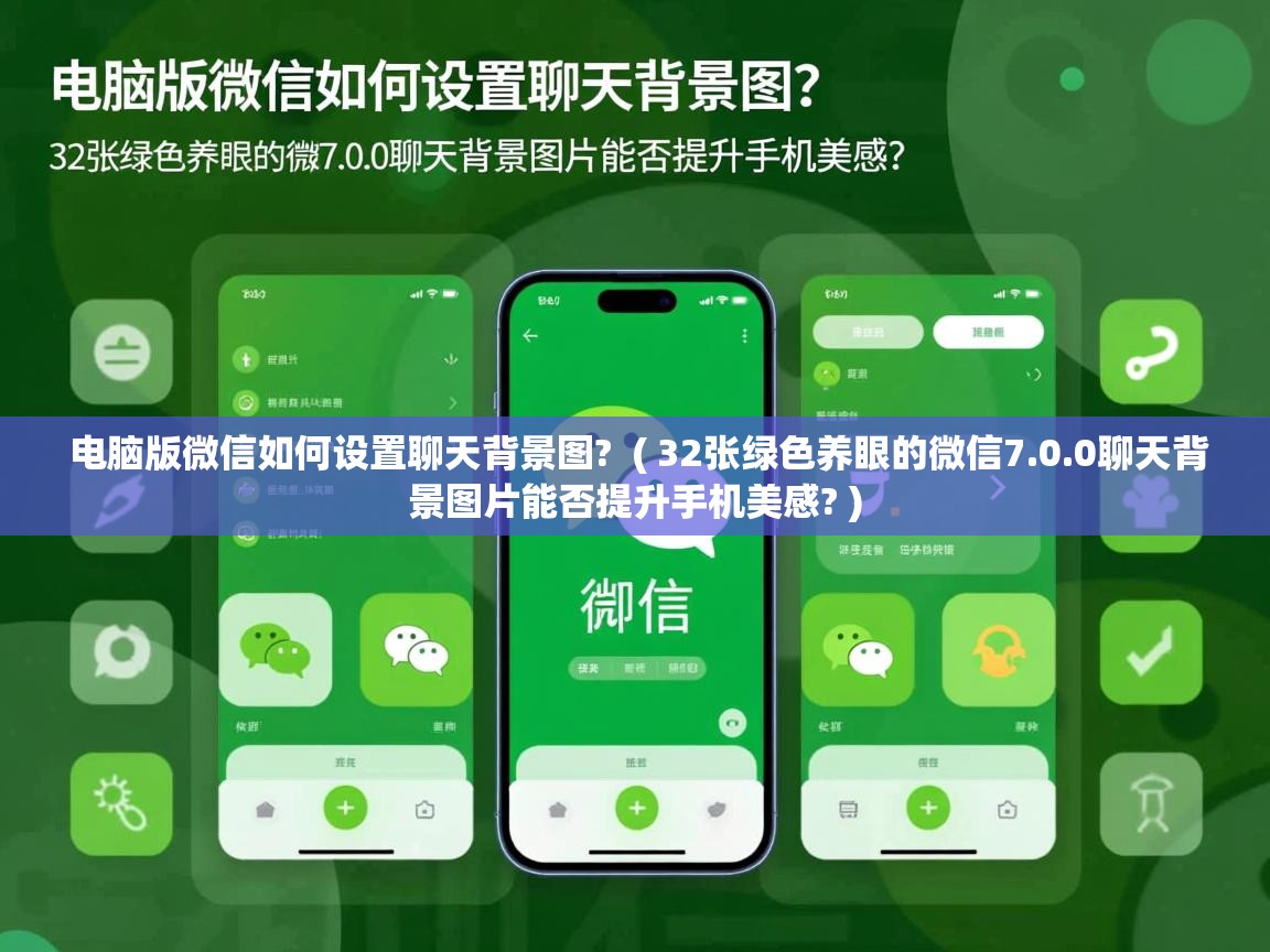  电脑版微信如何设置聊天背景图?  ( 32张绿色养眼的微信7.0.0聊天背景图片能否提升手机美感? )