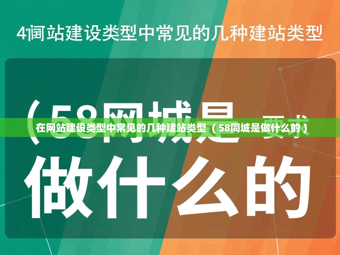  在网站建设类型中常见的几种建站类型  ( 58同城是做什么的 )