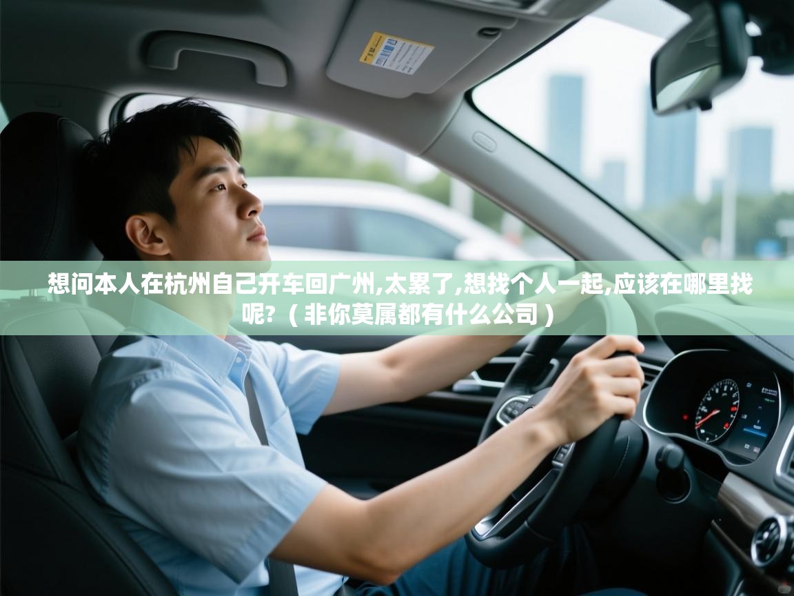 想问本人在杭州自己开车回广州,太累了,想找个人一起,应该在哪里找呢? ( 非你莫属都有什么公司 ) 想问本人在杭州自己开车回广州,太累了,想找个人一起,应该在哪里找呢? ( 非你莫属都有什么公司 )