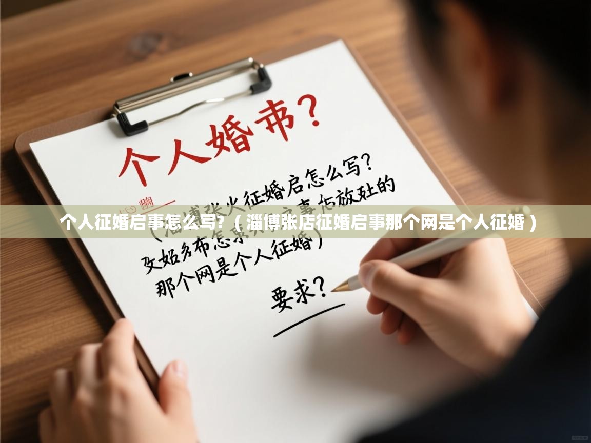  个人征婚启事怎么写?  ( 淄博张店征婚启事那个网是个人征婚 )