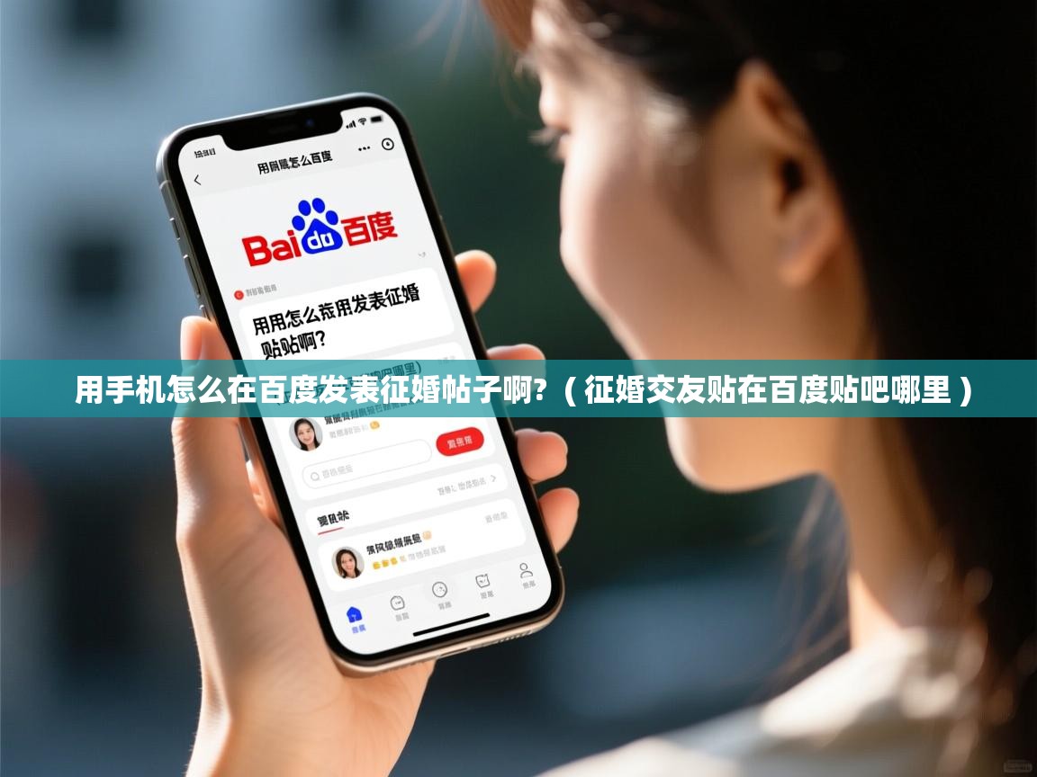  用手机怎么在百度发表征婚帖子啊?  ( 征婚交友贴在百度贴吧哪里 )