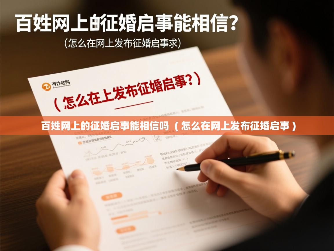  百姓网上的征婚启事能相信吗  ( 怎么在网上发布征婚启事 )