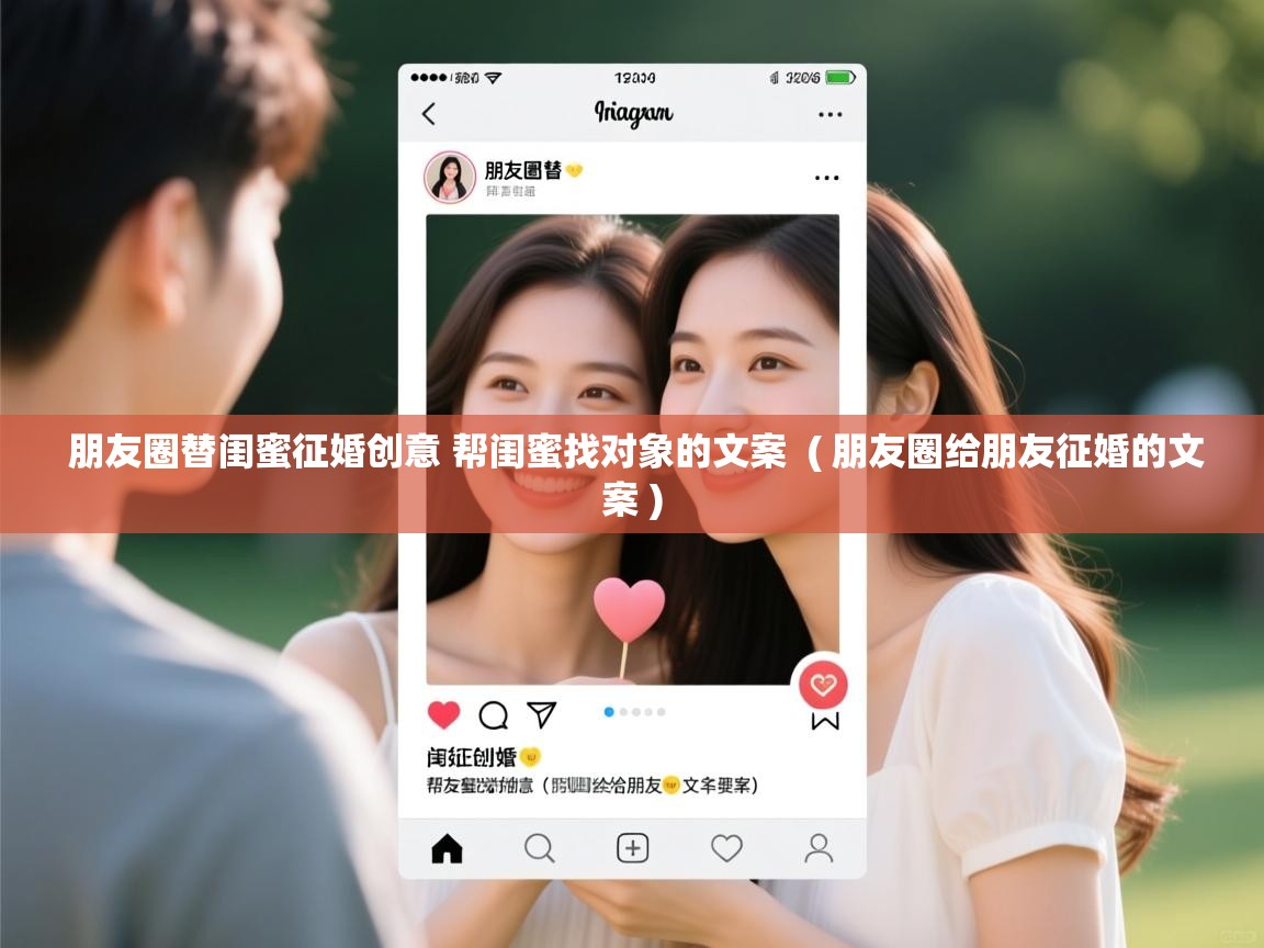  朋友圈替闺蜜征婚创意 帮闺蜜找对象的文案  ( 朋友圈给朋友征婚的文案 )