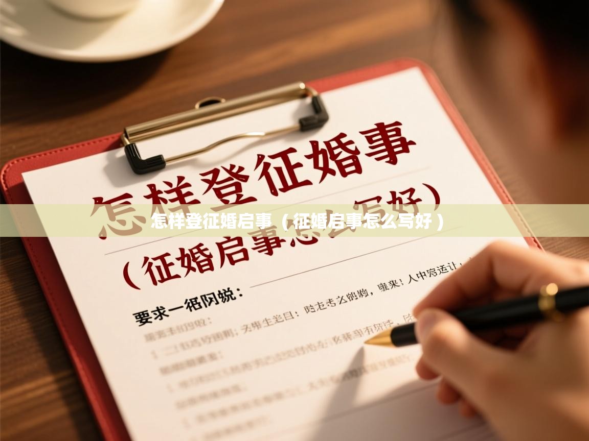  怎样登征婚启事  ( 征婚启事怎么写好 )