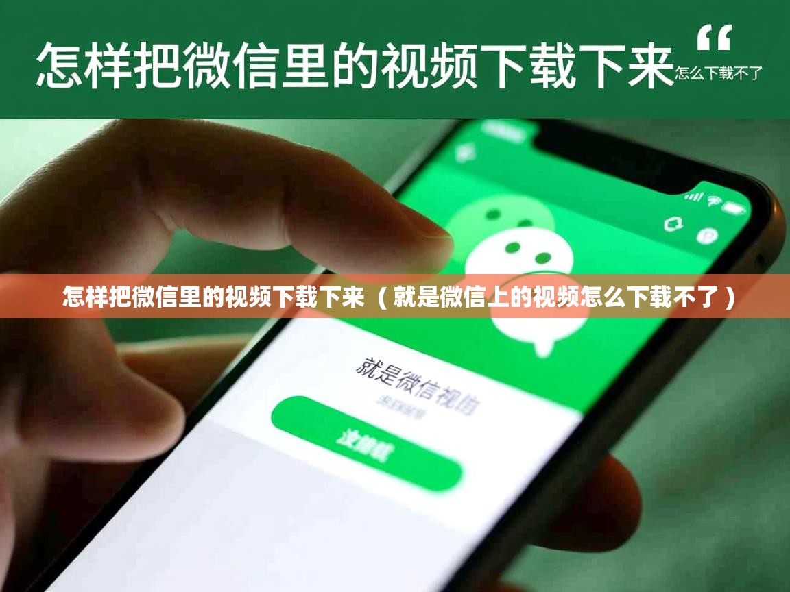  怎样把微信里的视频下载下来  ( 就是微信上的视频怎么下载不了 )