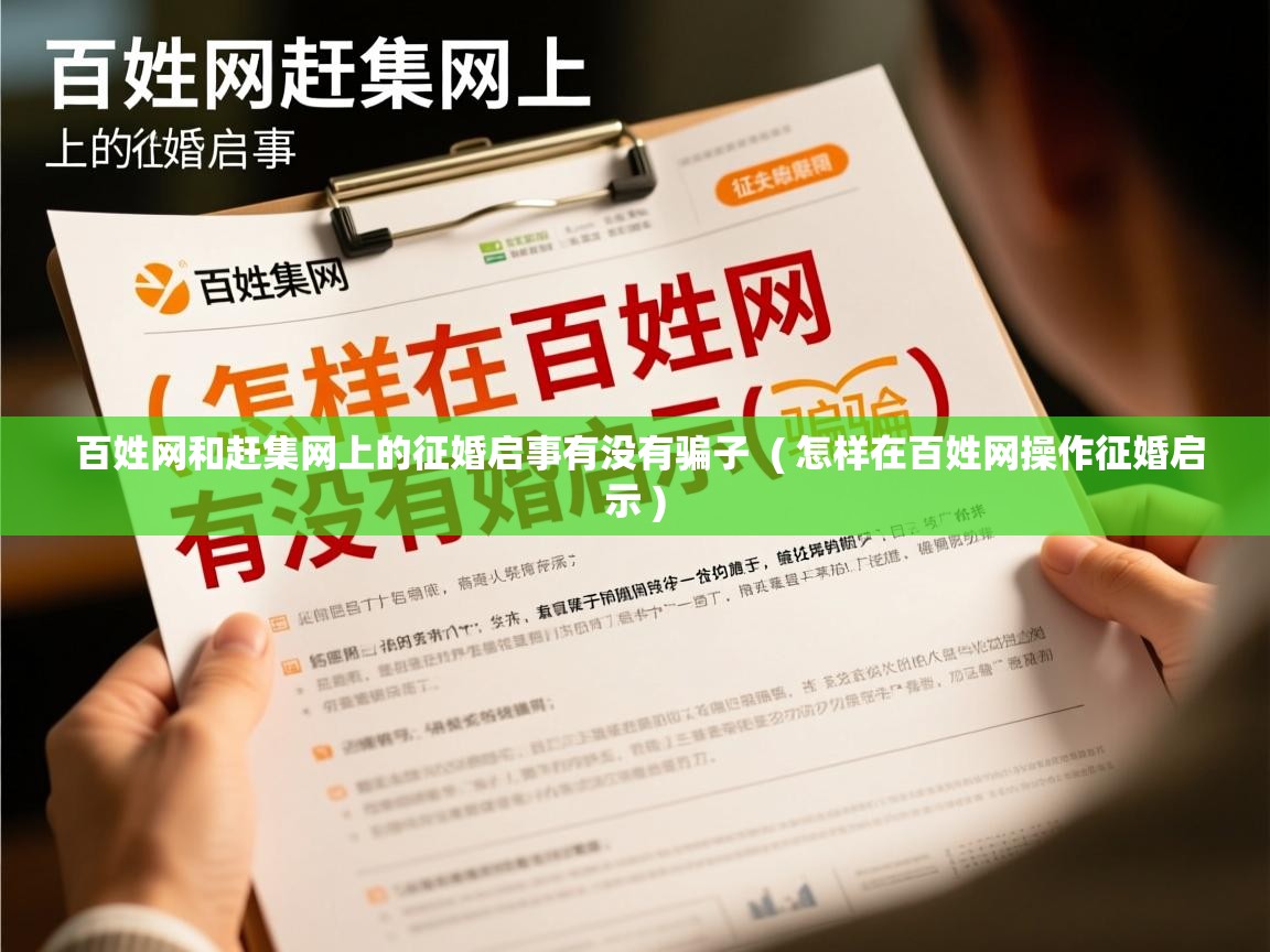  百姓网和赶集网上的征婚启事有没有骗子  ( 怎样在百姓网操作征婚启示 )