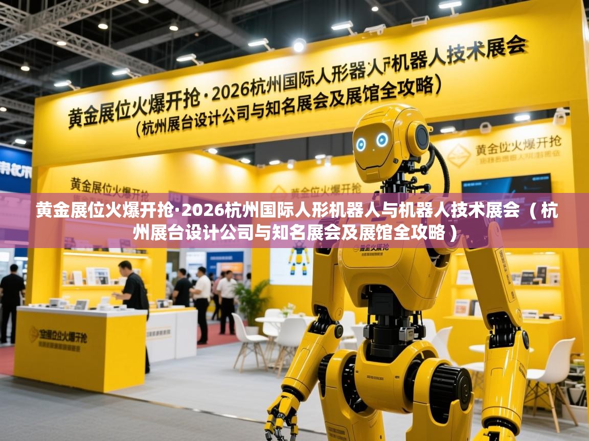  黄金展位火爆开抢·2026杭州国际人形机器人与机器人技术展会  ( 杭州展台设计公司与知名展会及展馆全攻略 )