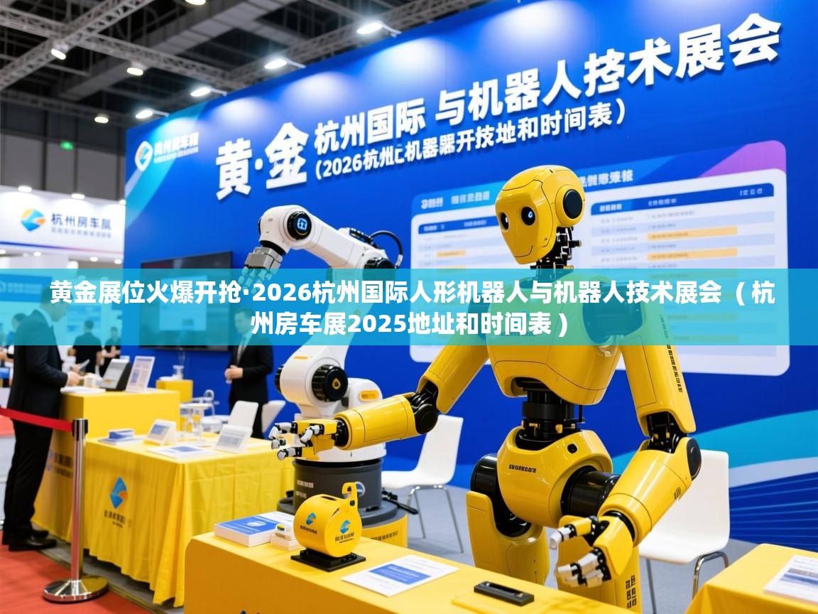  黄金展位火爆开抢·2026杭州国际人形机器人与机器人技术展会  ( 杭州房车展2025地址和时间表 )