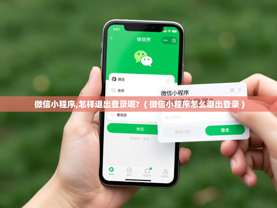  微信小程序,怎样退出登录呢?  ( 微信小程序怎么退出登录 )