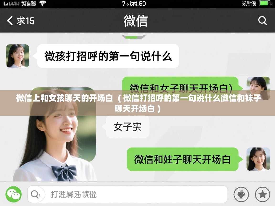 微信上和女孩聊天的开场白  ( 微信打招呼的第一句说什么微信和妹子聊天开场白 )