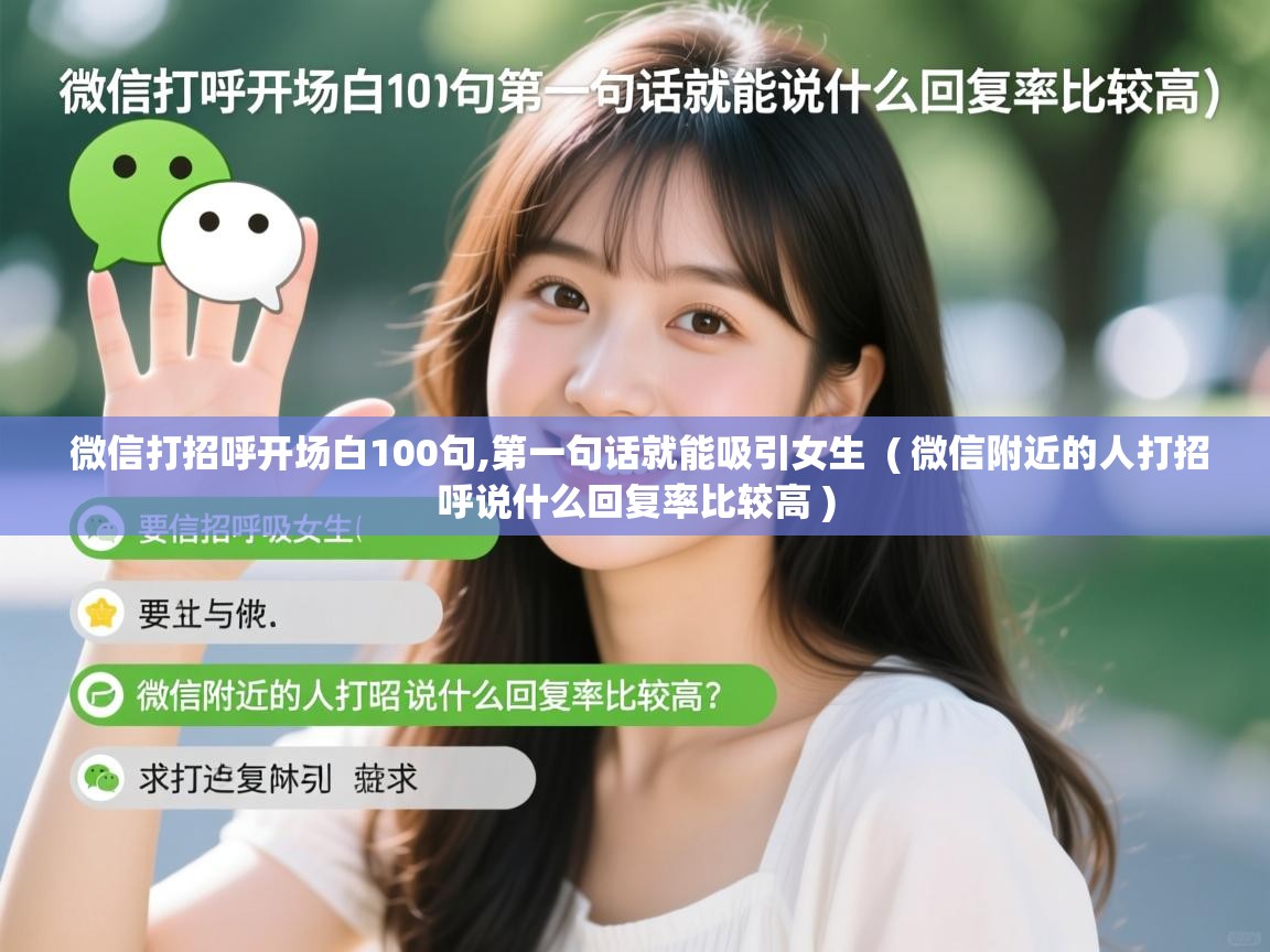  微信打招呼开场白100句,第一句话就能吸引女生  ( 微信附近的人打招呼说什么回复率比较高 )