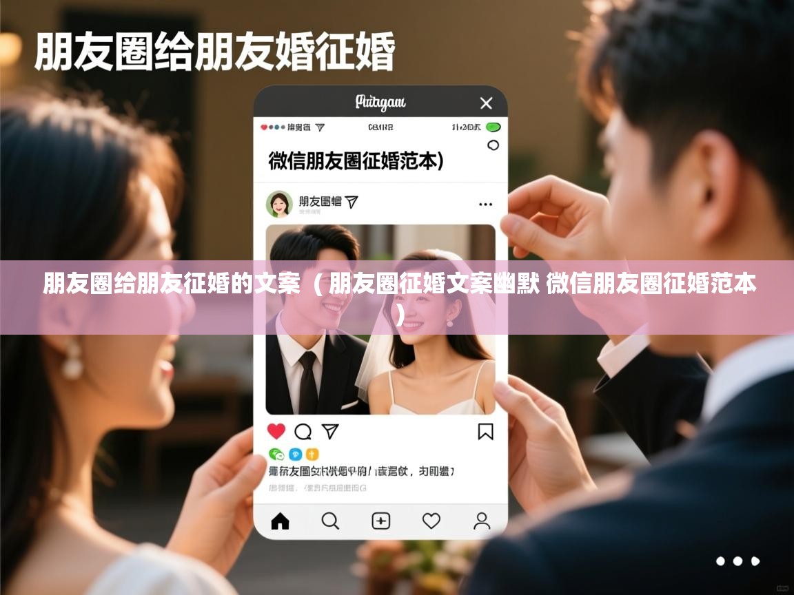  朋友圈给朋友征婚的文案  ( 朋友圈征婚文案幽默 微信朋友圈征婚范本 )