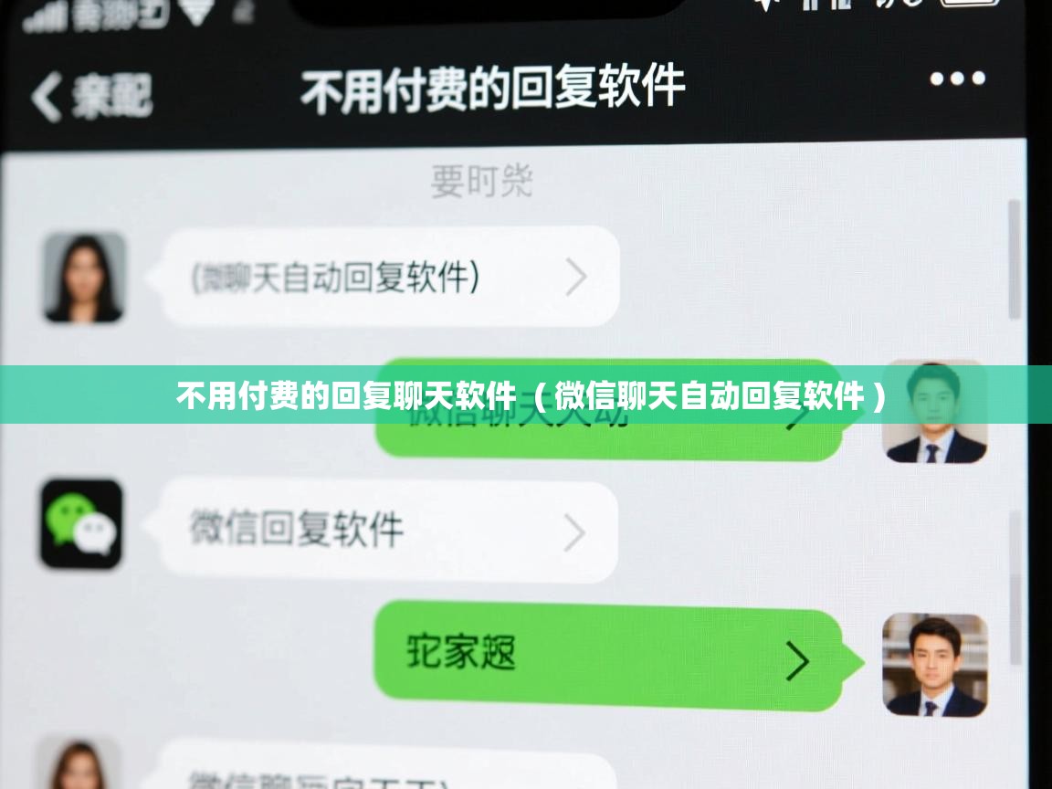  不用付费的回复聊天软件  ( 微信聊天自动回复软件 )