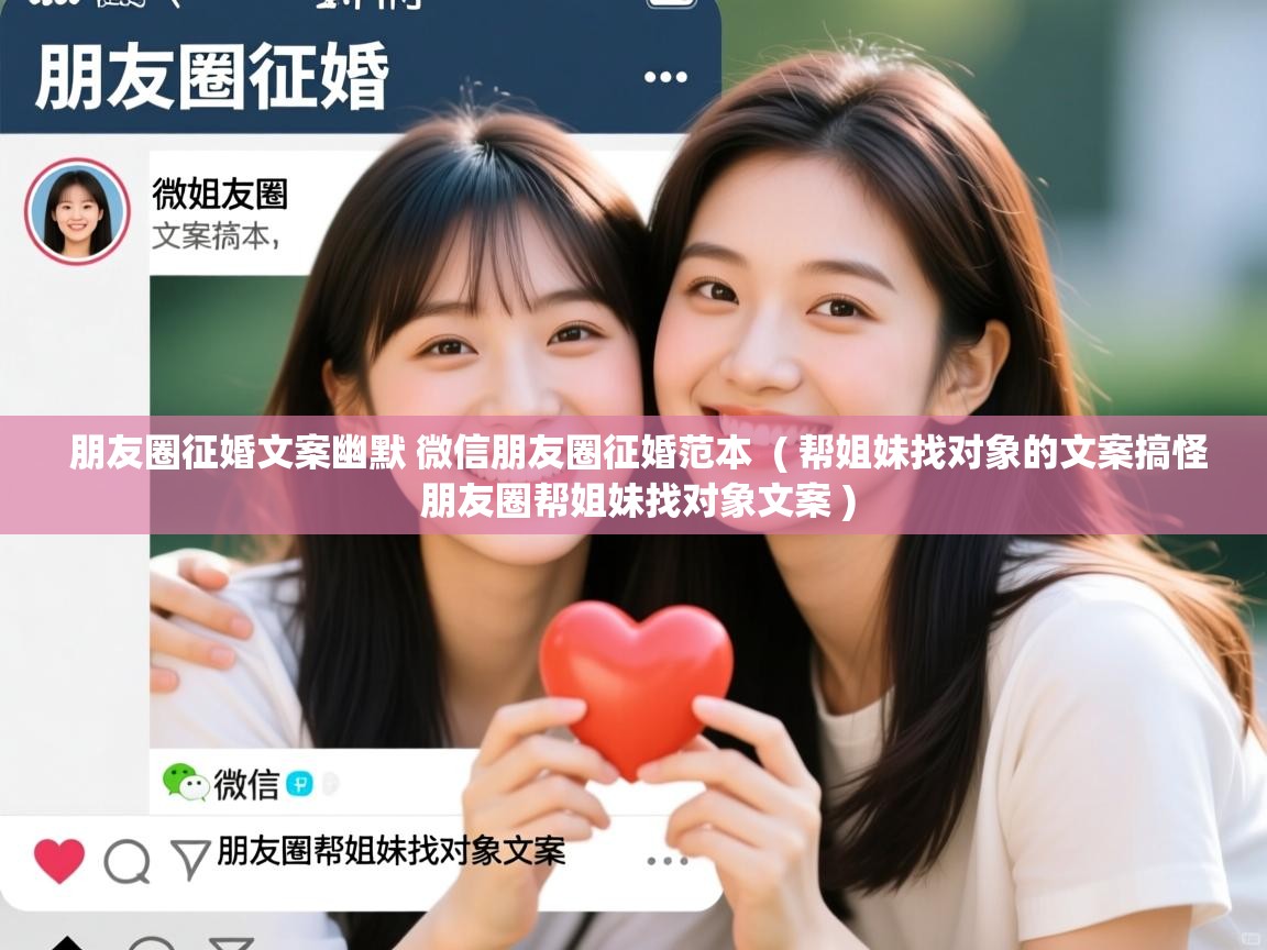  朋友圈征婚文案幽默 微信朋友圈征婚范本  ( 帮姐妹找对象的文案搞怪 朋友圈帮姐妹找对象文案 )