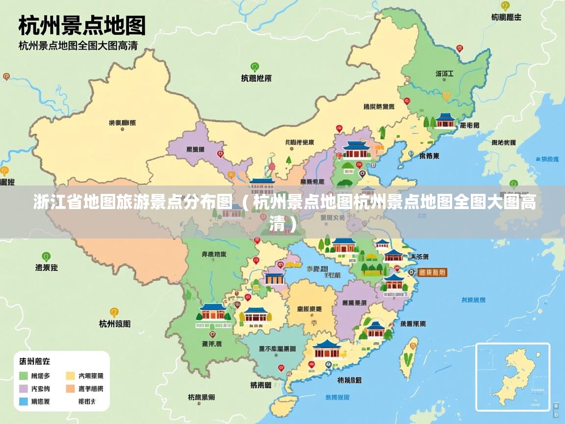  浙江省地图旅游景点分布图  ( 杭州景点地图杭州景点地图全图大图高清 )