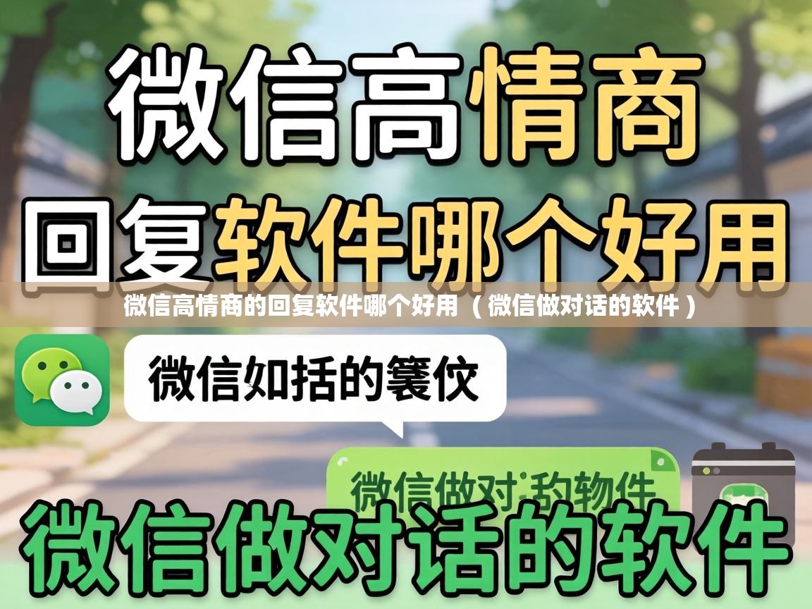  微信高情商的回复软件哪个好用  ( 微信做对话的软件 )