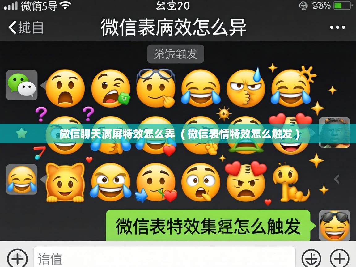  微信聊天满屏特效怎么弄  ( 微信表情特效怎么触发 )