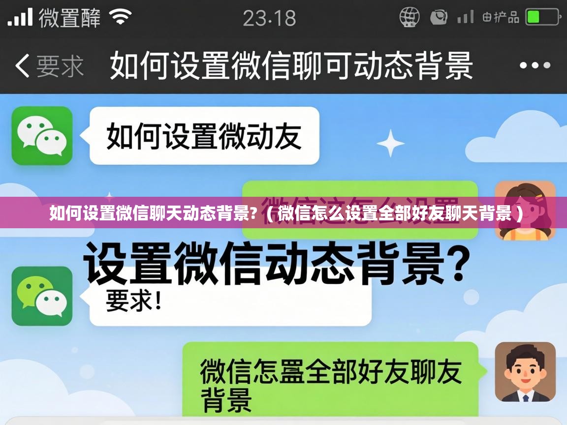  如何设置微信聊天动态背景?  ( 微信怎么设置全部好友聊天背景 )