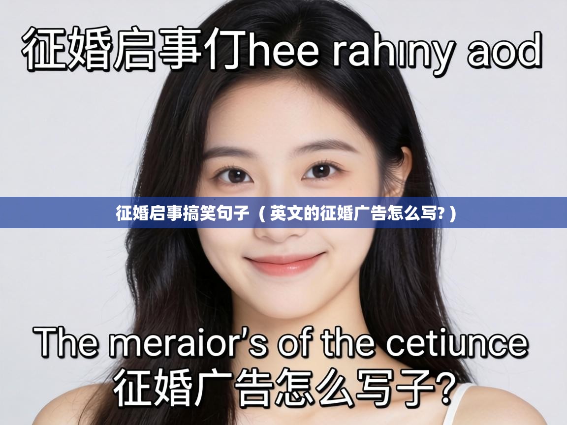  征婚启事搞笑句子  ( 英文的征婚广告怎么写? )