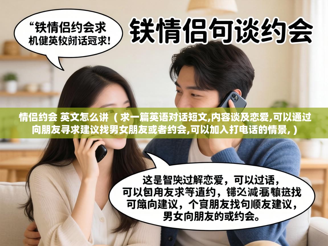  情侣约会 英文怎么讲  ( 求一篇英语对话短文,内容谈及恋爱,可以通过向朋友寻求建议找男女朋友或者约会,可以加入打电话的情景, )