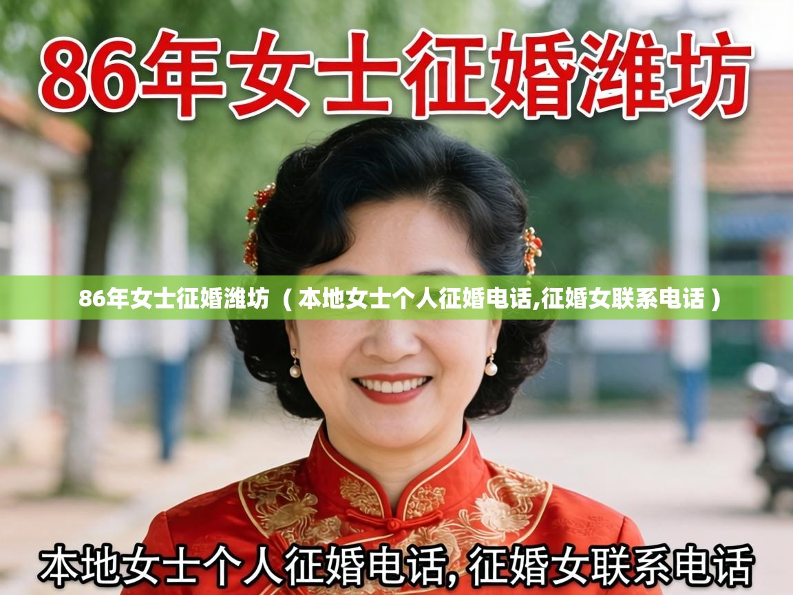 86年女士征婚潍坊  ( 本地女士个人征婚电话,征婚女联系电话 )