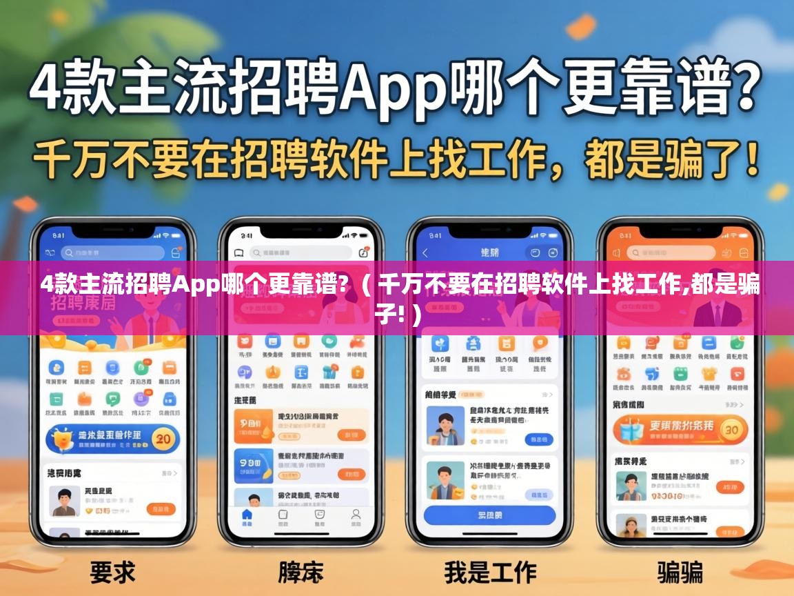  4款主流招聘App哪个更靠谱?  ( 千万不要在招聘软件上找工作,都是骗子! )