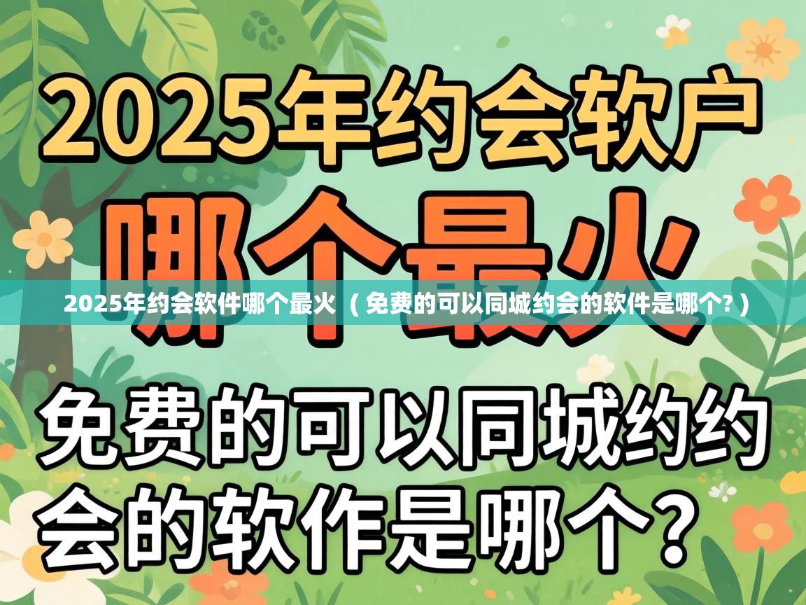  2025年约会软件哪个最火  ( 免费的可以同城约会的软件是哪个? )