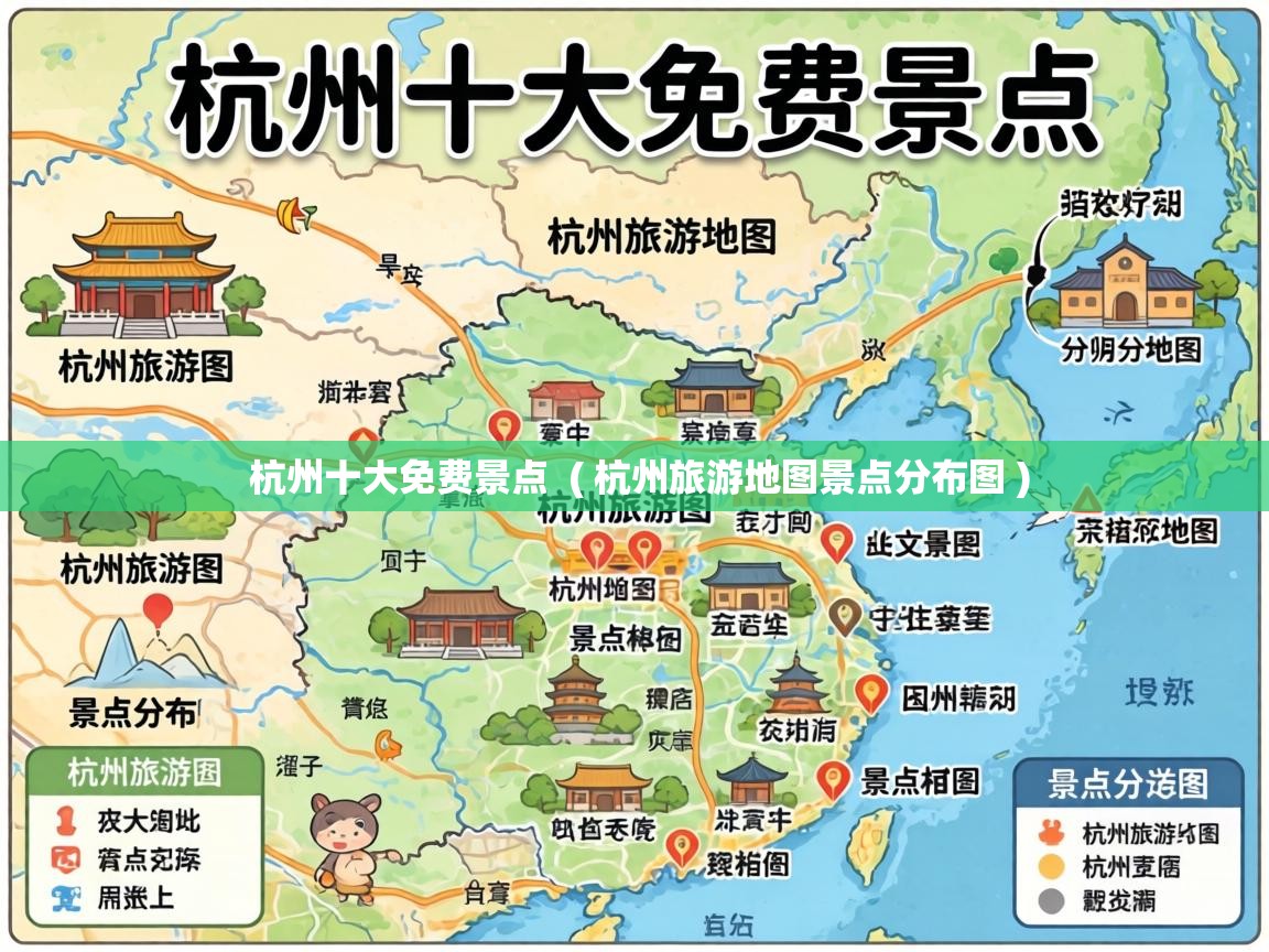  杭州十大免费景点  ( 杭州旅游地图景点分布图 )