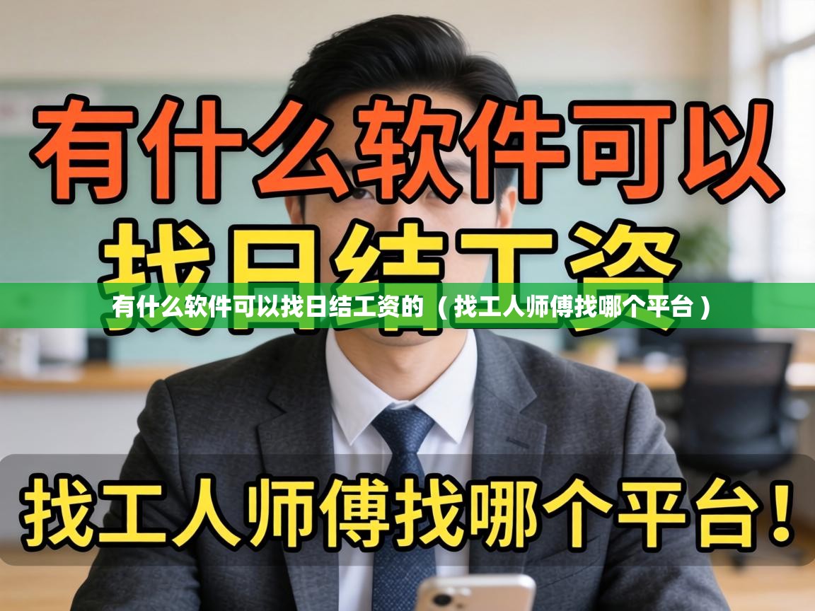  有什么软件可以找日结工资的  ( 找工人师傅找哪个平台 )