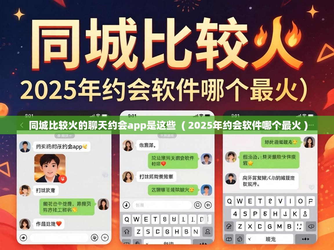  同城比较火的聊天约会app是这些  ( 2025年约会软件哪个最火 )