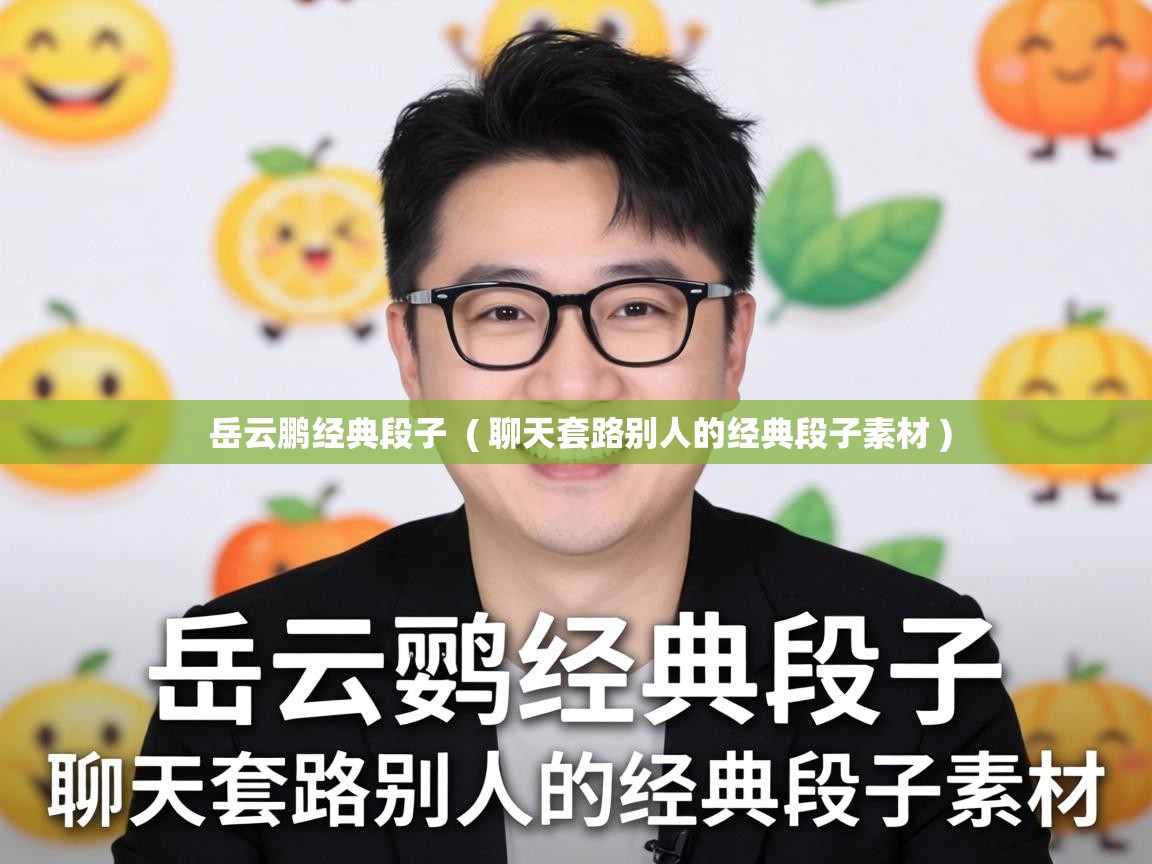  岳云鹏经典段子  ( 聊天套路别人的经典段子素材 )