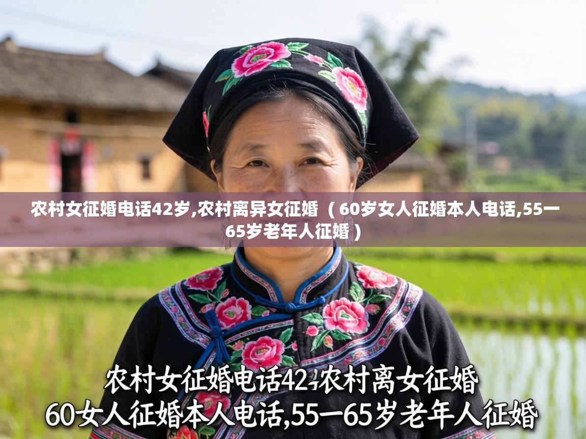  农村女征婚电话42岁,农村离异女征婚  ( 60岁女人征婚本人电话,55一65岁老年人征婚 )