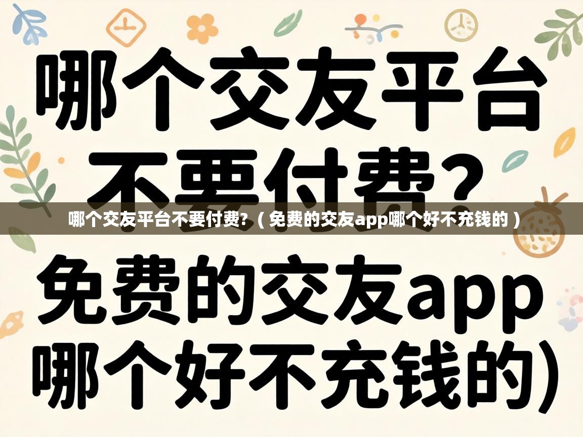  哪个交友平台不要付费?  ( 免费的交友app哪个好不充钱的 )