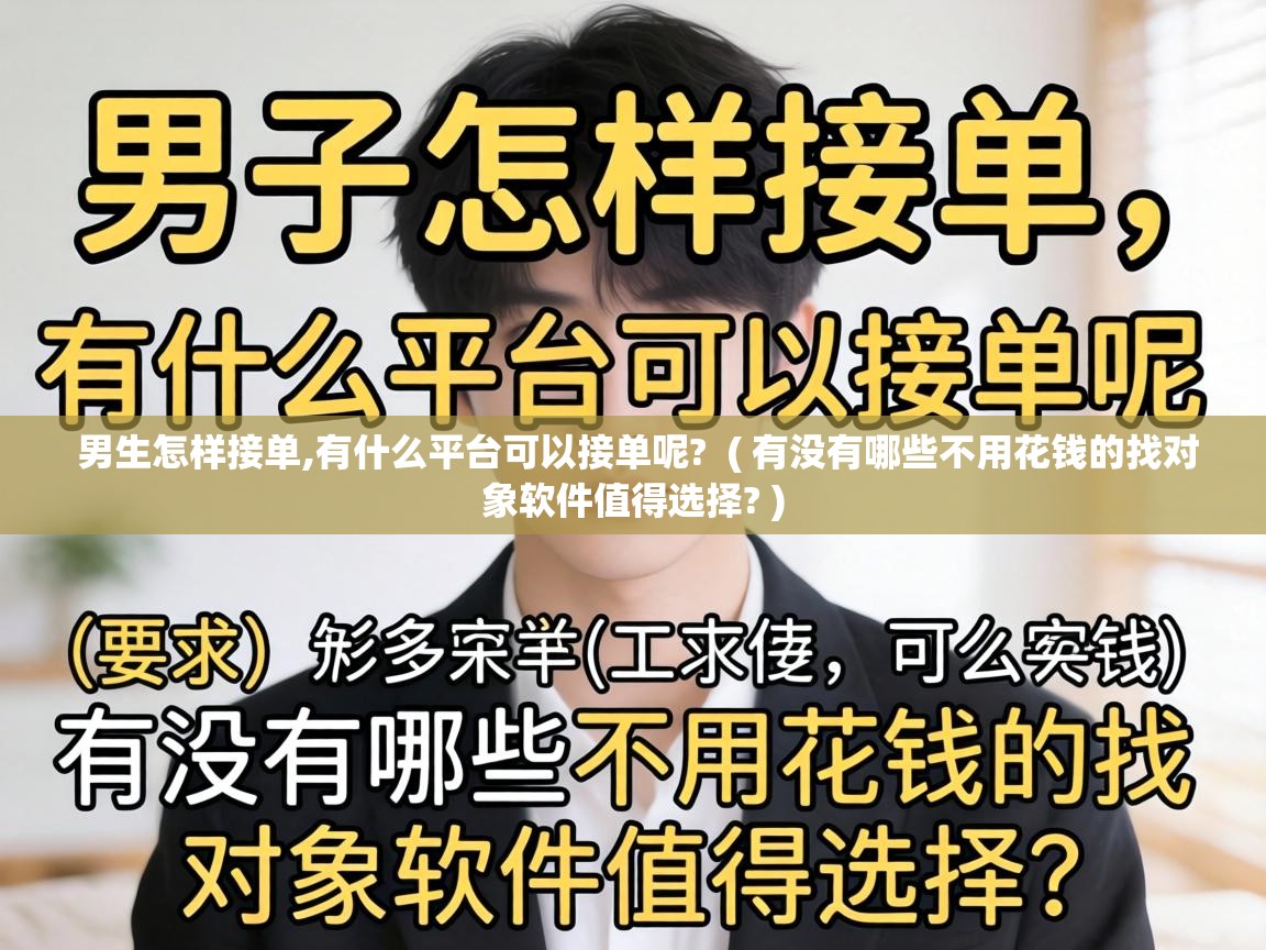  男生怎样接单,有什么平台可以接单呢?  ( 有没有哪些不用花钱的找对象软件值得选择? )