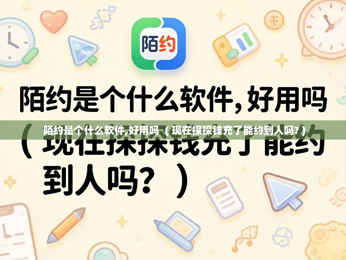  陌约是个什么软件,好用吗  ( 现在探探钱充了能约到人吗? )