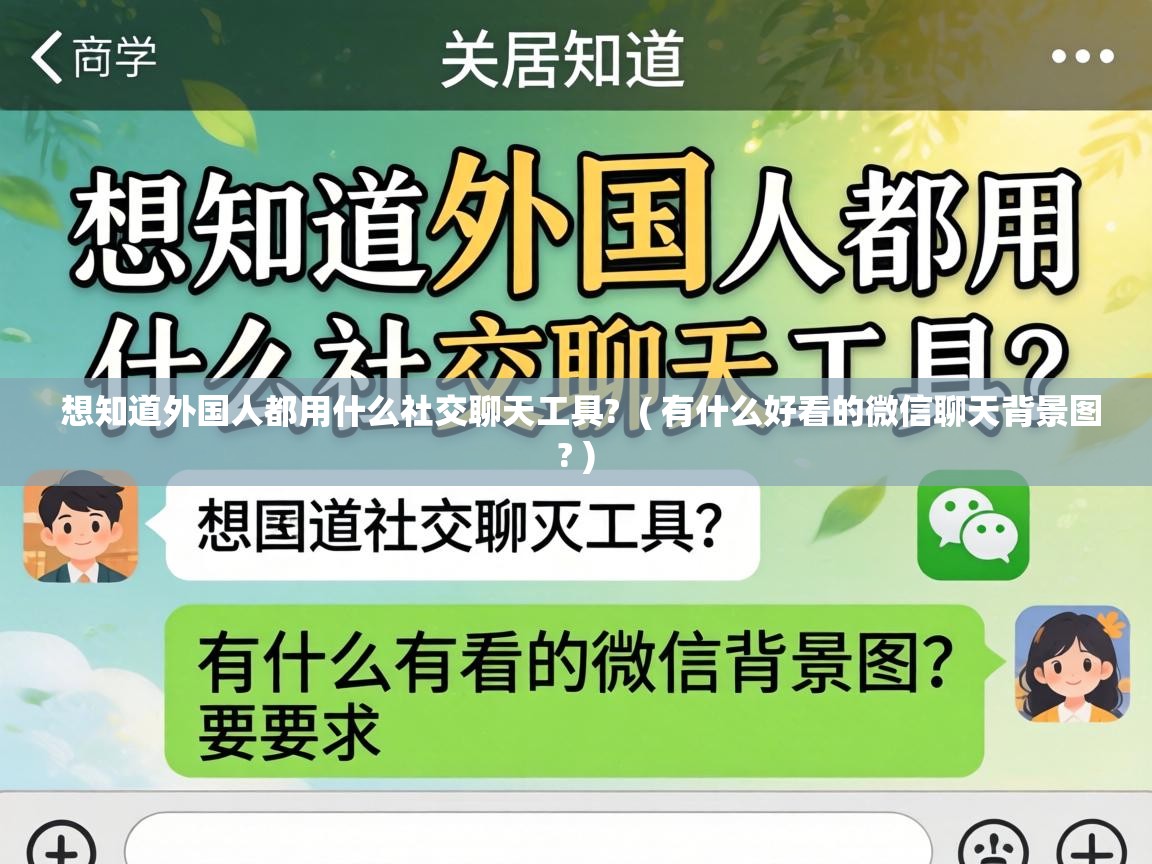  想知道外国人都用什么社交聊天工具?  ( 有什么好看的微信聊天背景图? )