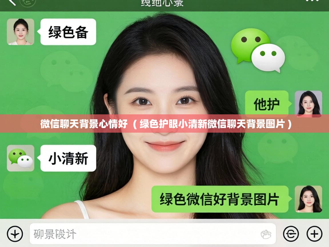  微信聊天背景心情好  ( 绿色护眼小清新微信聊天背景图片 )