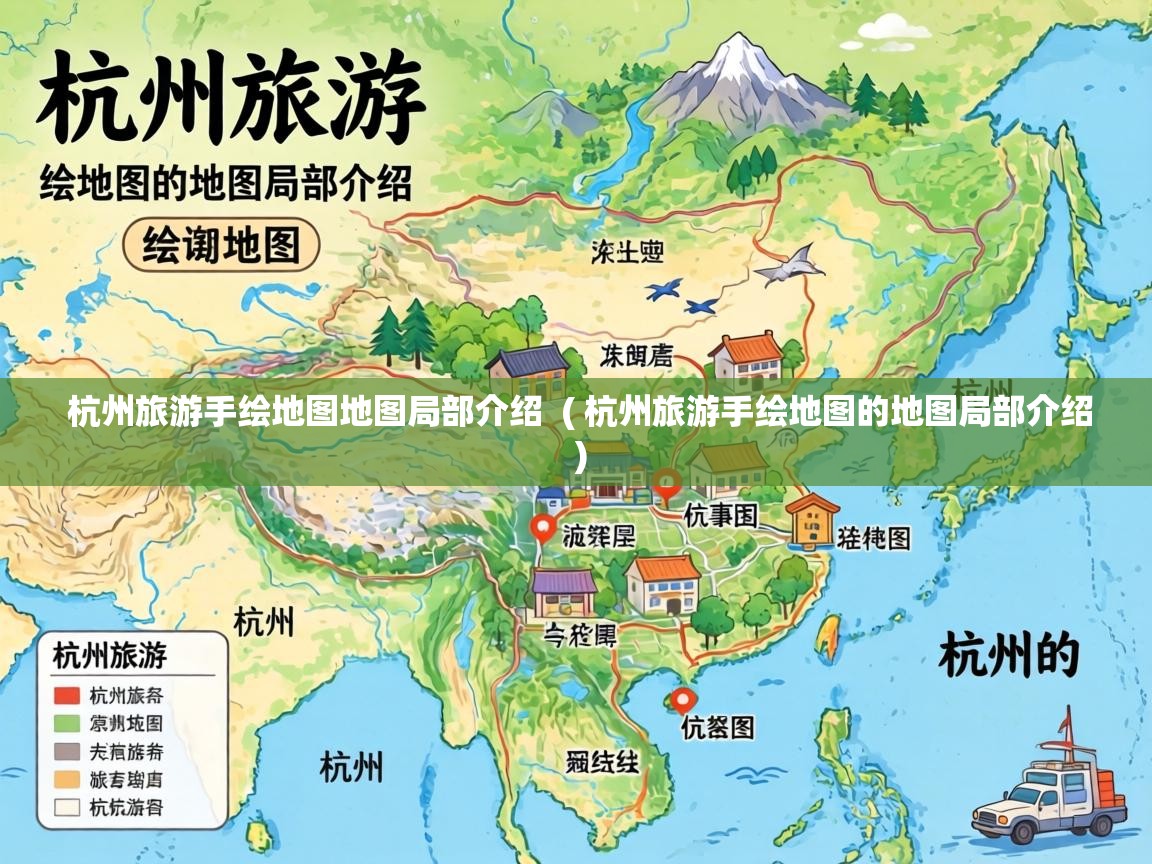  杭州旅游手绘地图地图局部介绍  ( 杭州旅游手绘地图的地图局部介绍 )