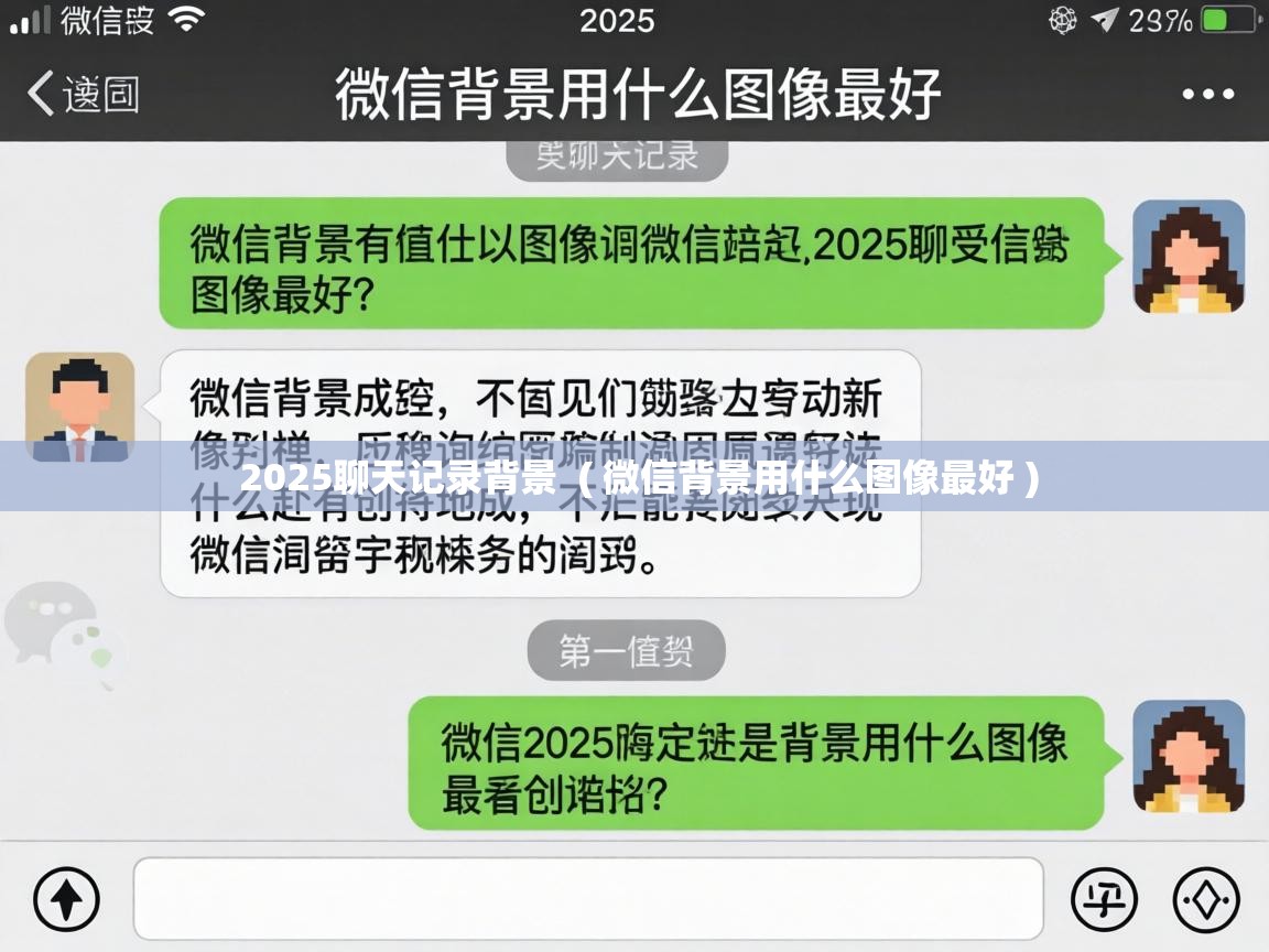  2025聊天记录背景  ( 微信背景用什么图像最好 )