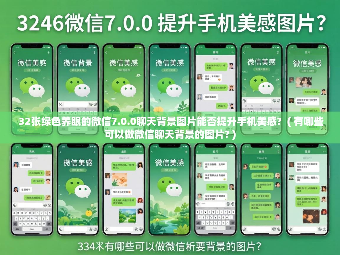  32张绿色养眼的微信7.0.0聊天背景图片能否提升手机美感?  ( 有哪些可以做微信聊天背景的图片? )