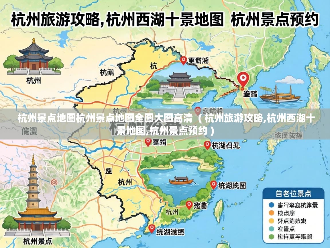  杭州景点地图杭州景点地图全图大图高清  ( 杭州旅游攻略,杭州西湖十景地图,杭州景点预约 )
