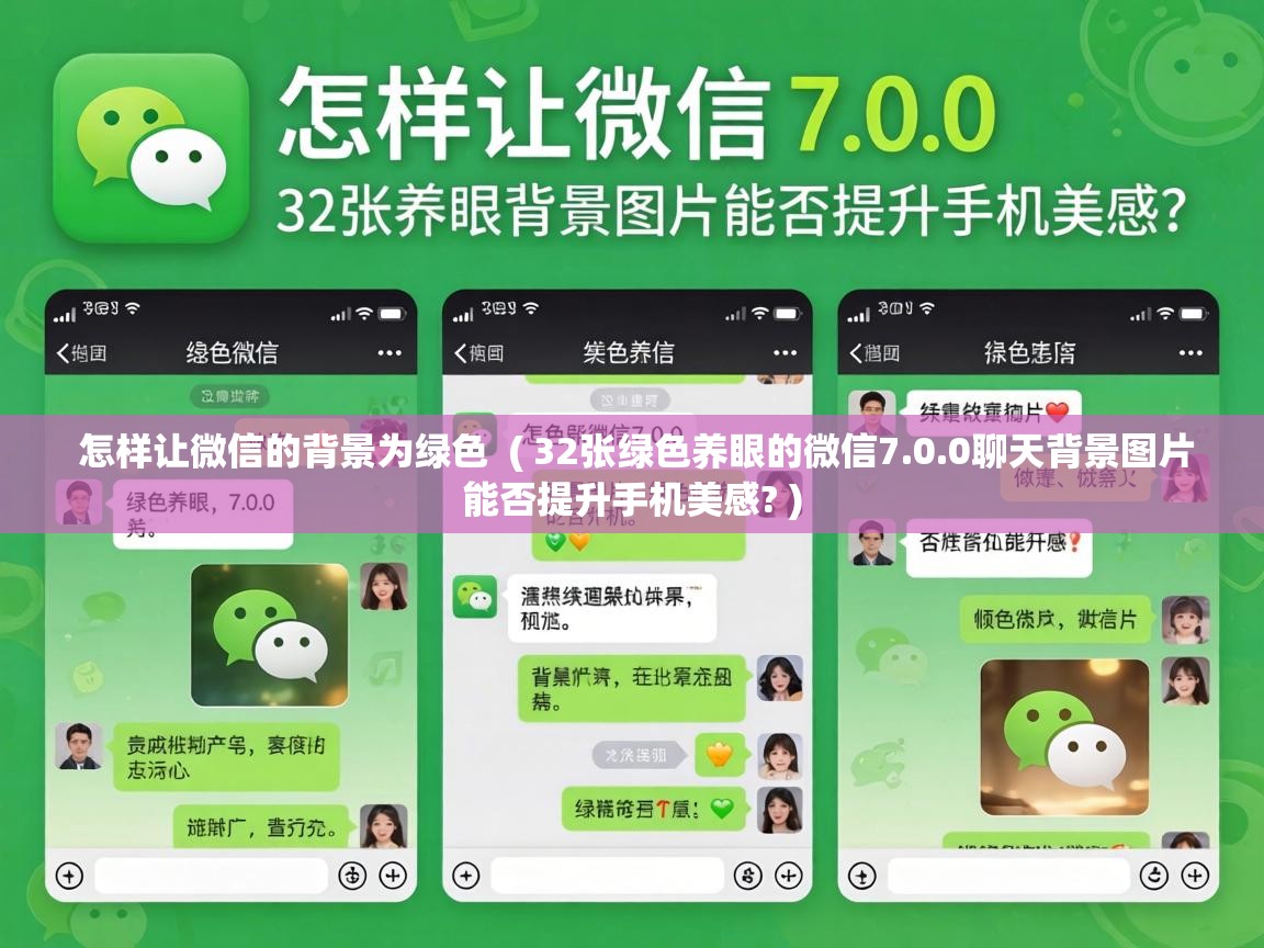  怎样让微信的背景为绿色  ( 32张绿色养眼的微信7.0.0聊天背景图片能否提升手机美感? )