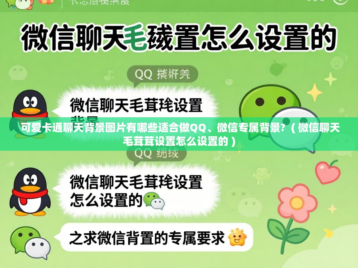  可爱卡通聊天背景图片有哪些适合做QQ、微信专属背景?  ( 微信聊天毛茸茸设置怎么设置的 )