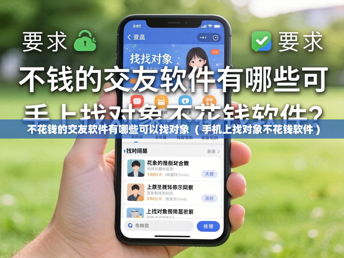  不花钱的交友软件有哪些可以找对象  ( 手机上找对象不花钱软件 )