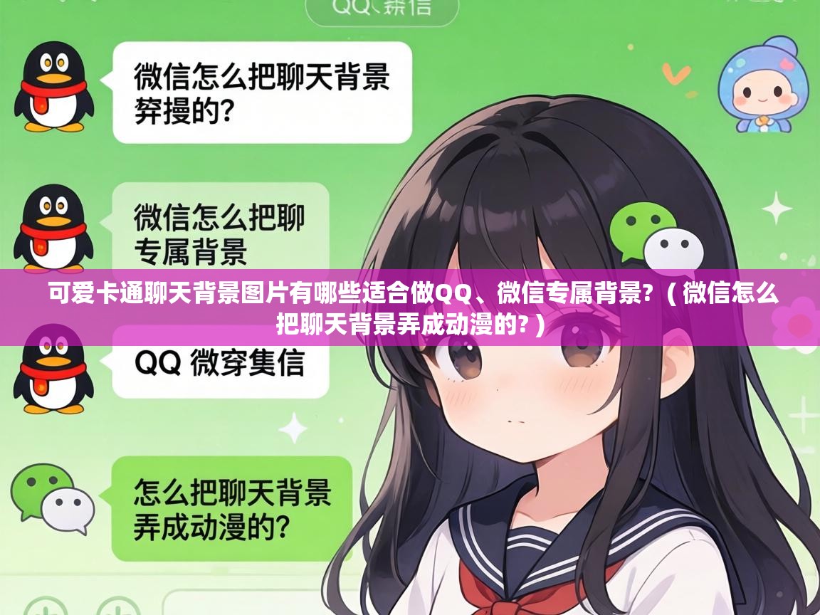  可爱卡通聊天背景图片有哪些适合做QQ、微信专属背景?  ( 微信怎么把聊天背景弄成动漫的? )